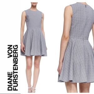 Diane Von Furstenberg Jeannie Fit & Flare Skater Mini Dress
